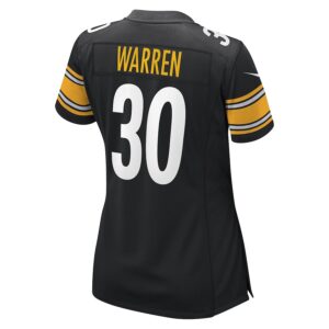 Jaylen Warren Pittsburgh Steelers Nike Women's Game Player Jersey - Black photo 3 Jersey4u