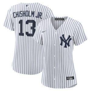 Jazz Chisholm Jr. New York Yankees Nike Women's Home Jersey4u Jersey - White photo 1 Jersey4u