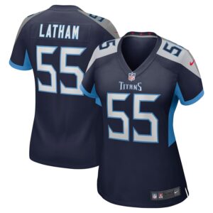JC Latham Tennessee Titans Nike Women's Team Game Jersey -  Navy photo 1 Jersey4u