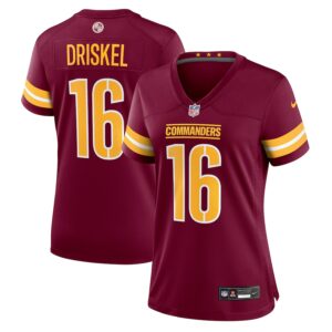 Jeff Driskel Washington Commanders Nike Women's  Game Jersey -  Burgundy photo 1 Jersey4u