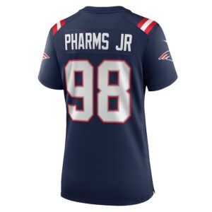 Jeremiah Pharms Jr. New England Patriots Nike Women's  Game Jersey -  Navy photo 3 Jersey4u