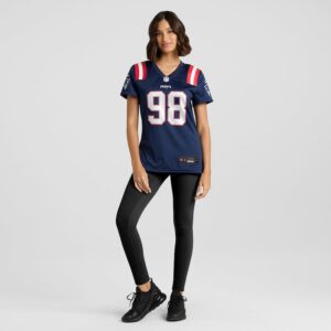 Jeremiah Pharms Jr. New England Patriots Nike Women's  Game Jersey -  Navy photo 4 Jersey4u