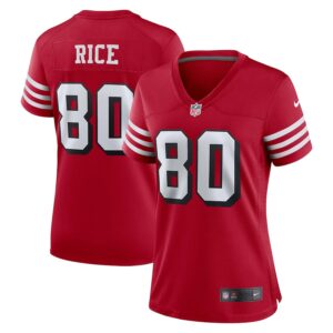 Jerry Rice San Francisco 49ers Nike Women's Alternate Game Jersey - Scarlet photo 1 Jersey4u