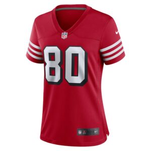 Jerry Rice San Francisco 49ers Nike Women's Alternate Game Jersey - Scarlet photo 2 Jersey4u