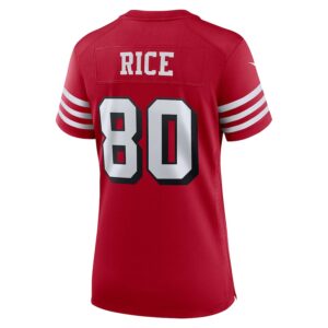 Jerry Rice San Francisco 49ers Nike Women's Alternate Game Jersey - Scarlet photo 3 Jersey4u