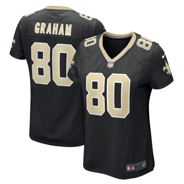 Jimmy Graham New Orleans Saints Nike Women's Team Game Jersey -  Black photo 1 Jersey4u
