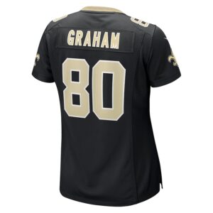Jimmy Graham New Orleans Saints Nike Women's Team Game Jersey -  Black photo 3 Jersey4u