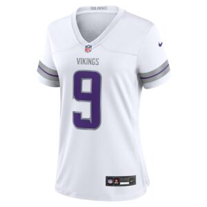 J.J. McCarthy Minnesota Vikings Nike Women's Alternate Game Player Jersey - White photo 2 Jersey4u