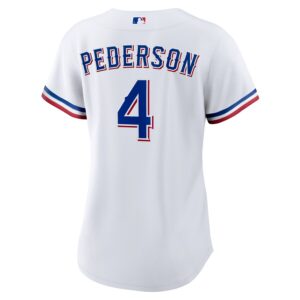 Joc Pederson Texas Rangers Nike Women's Home Jersey4u Jersey - White photo 3 Jersey4u