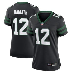 Joe Namath New York Jets Nike Women's Retired Player Alternate Game Jersey - Legacy Black photo 1 Jersey4u