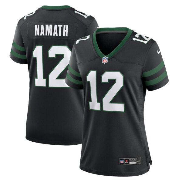 Joe Namath New York Jets Nike Women's Retired Player Alternate Game Jersey - Legacy Black photo 1 Jersey4u
