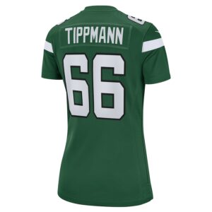 Joe Tippmann New York Jets Nike Women's  Game Jersey - Gotham Green photo 3 Jersey4u