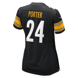 Joey Porter Jr. Pittsburgh Steelers Nike Women's  Game Jersey -  Black photo 3 Jersey4u