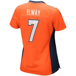 John Elway Denver Broncos Nike Women's Game Retired Player Jersey - Orange photo 3 Jersey4u