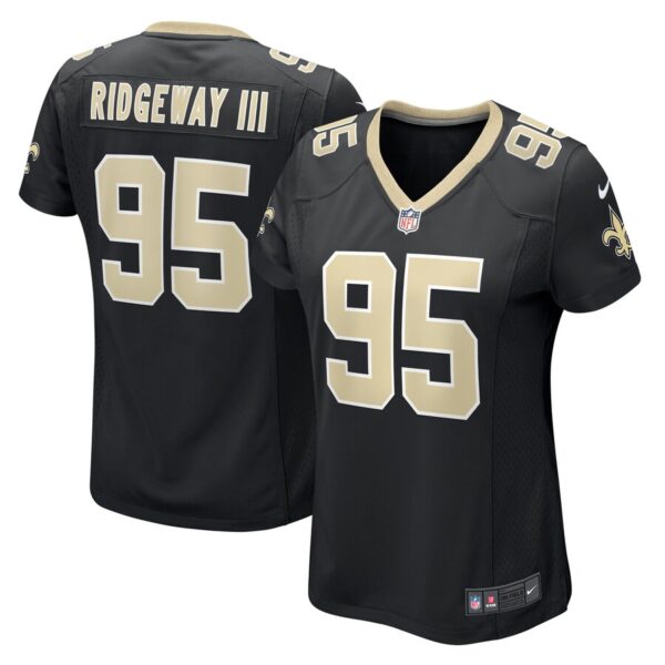 John Ridgeway III New Orleans Saints Nike Women's  Game Jersey -  Black photo 1 Jersey4u