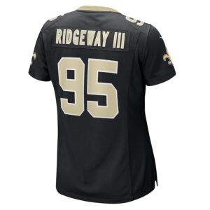 John Ridgeway III New Orleans Saints Nike Women's  Game Jersey -  Black photo 3 Jersey4u