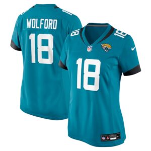 John Wolford Jacksonville Jaguars Nike Women's Team Game Jersey -  Teal photo 1 Jersey4u