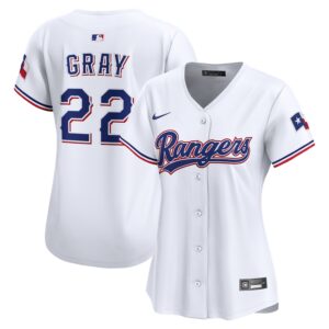 Jon Gray Texas Rangers Nike Women's Home Limited Jersey – White photo 1 Jersey4u