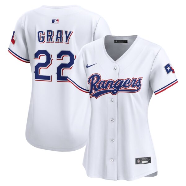 Jon Gray Texas Rangers Nike Women's Home Limited Jersey – White photo 1 Jersey4u