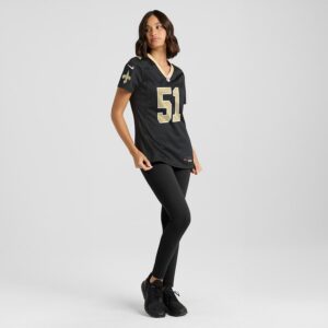 Jonathan Vilma New Orleans Saints Nike Women's Game Retired Player Jersey - Black photo 4 Jersey4u