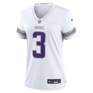 Jordan Addison Minnesota Vikings Nike Women's Alternate Game Player Jersey - White photo 2 Jersey4u