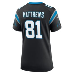 Jordan Matthews Carolina Panthers Nike Women's  Game Jersey -  Black photo 3 Jersey4u