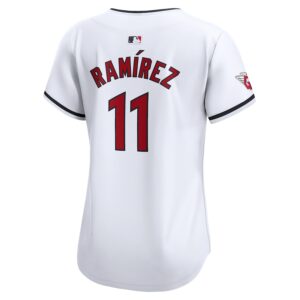 Jose Ramirez Cleveland Guardians Nike Women's Home Limited Player Jersey - White photo 3 Jersey4u