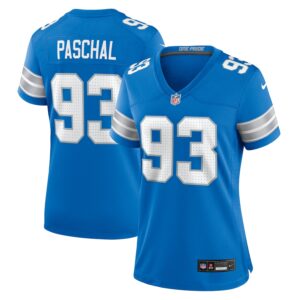 Josh Paschal Detroit Lions Nike Women's Team Game Jersey -  Blue photo 1 Jersey4u