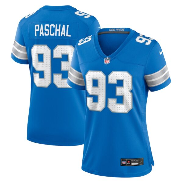 Josh Paschal Detroit Lions Nike Women's Team Game Jersey -  Blue photo 1 Jersey4u
