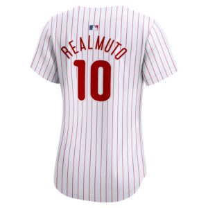 J.T. Realmuto Philadelphia Phillies Nike Women's Home Limited Player Jersey – White photo 3 Jersey4u