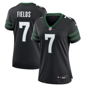 Justin Fields New York Jets Nike Women's Alternate Game Jersey -  Black photo 1 Jersey4u