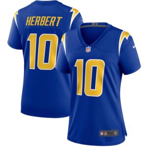 Justin Herbert Los Angeles Chargers Nike Women's Game Jersey - Royal photo 1 Jersey4u