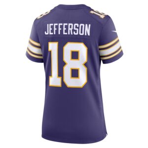 Justin Jefferson Minnesota Vikings Nike Women's Player Jersey - Purple photo 3 Jersey4u