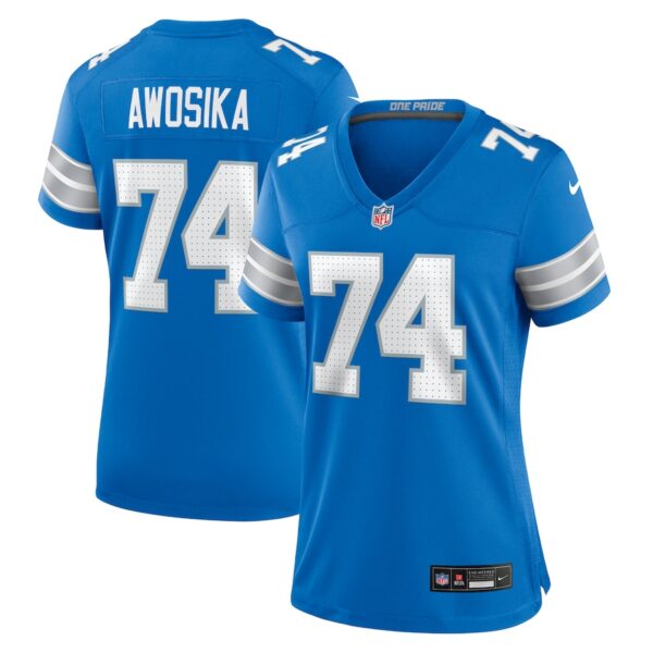 Kayode Awosika Detroit Lions Nike Women's Team Game Jersey -  Blue photo 1 Jersey4u