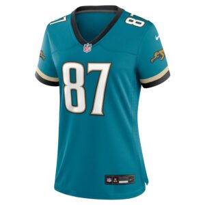 Keenan McCardell Jacksonville Jaguars Nike Women's Prowler Throwback Retired Player Game Jersey - Teal photo 2 Jersey4u
