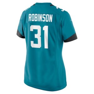 Keilan Robinson Jacksonville Jaguars Nike Women's  Game Jersey -  Teal photo 3 Jersey4u