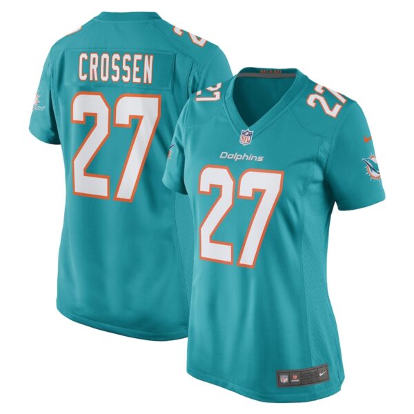 Keion Crossen Miami Dolphins Nike Women's Game Player Jersey - Aqua photo 1 Jersey4u