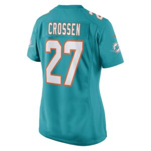 Keion Crossen Miami Dolphins Nike Women's Game Player Jersey - Aqua photo 3 Jersey4u