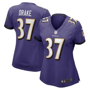 Kenyan Drake Baltimore Ravens Nike Women's  Game Jersey -  Purple photo 1 Jersey4u