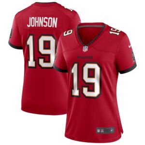 Keyshawn Johnson Tampa Bay Buccaneers Nike Women's Game Retired Player Jersey - Red photo 1 Jersey4u