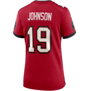 Keyshawn Johnson Tampa Bay Buccaneers Nike Women's Game Retired Player Jersey - Red photo 3 Jersey4u