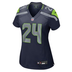 K'Von Wallace Seattle Seahawks Nike Women's  Game Jersey -  College Navy photo 2 Jersey4u