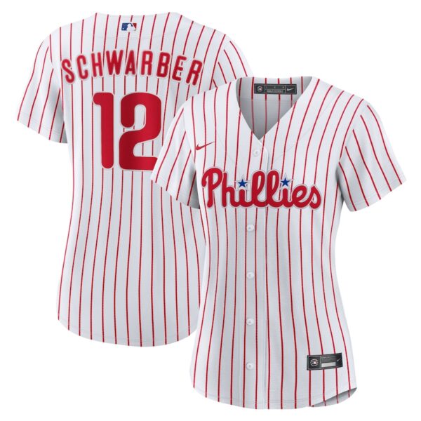 Kyle Schwarber Philadelphia Phillies Nike Women's Home Jersey4u Jersey - White photo 1 Jersey4u