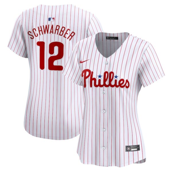 Kyle Schwarber Philadelphia Phillies Nike Women's  Home Limited Player Jersey - White photo 1 Jersey4u
