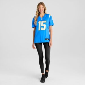 Ladd McConkey Los Angeles Chargers Nike Women's  Game Jersey -  Powder Blue photo 4 Jersey4u
