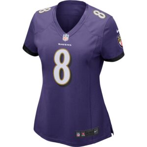 Lamar Jackson Baltimore Ravens Nike Women's Game Player Jersey - Purple photo 2 Jersey4u
