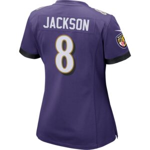 Lamar Jackson Baltimore Ravens Nike Women's Game Player Jersey - Purple photo 3 Jersey4u