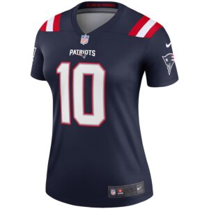 Mac Jones New England Patriots Nike Women's Legend Player Performance Top -  Navy photo 2 Jersey4u