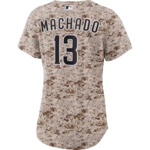 Manny Machado San Diego Padres Nike Women's USMC Alternate Jersey4u Player Jersey - Camo photo 3 Jersey4u