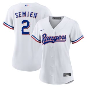 Marcus Semien Texas Rangers Nike Women's Home Jersey4u Player Jersey - White photo 1 Jersey4u